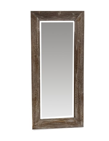 Wooden mirror dark