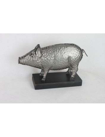 Metal/wood table pig