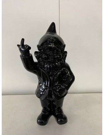 Polyresin gnome finger 30cm black