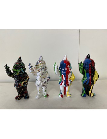Polyresin kabouter mini colorful