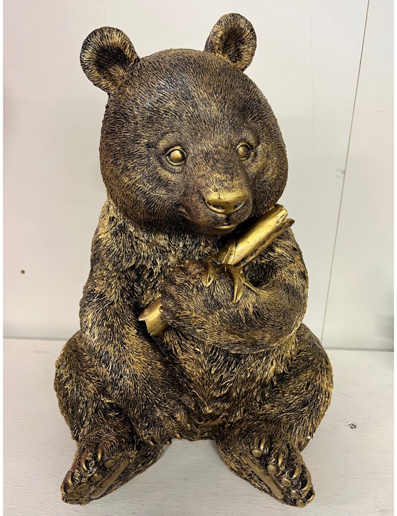 Polyresin bear bronze